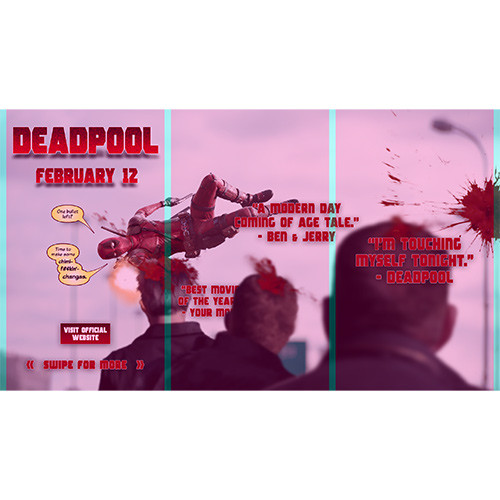 Deadpool layout mockup